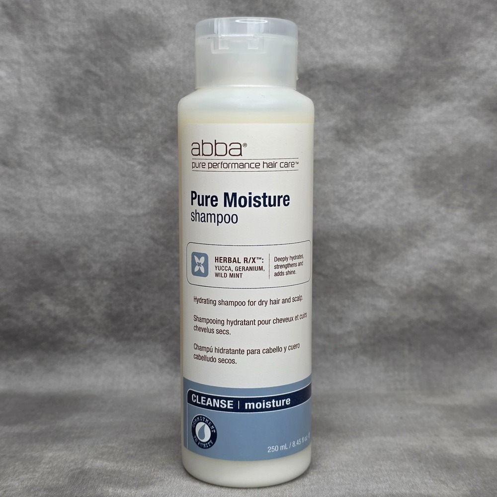 ABBA Pure Moisture Shampoo 8.45 oz‎ Hydrates, Strengthens, Adds Shine